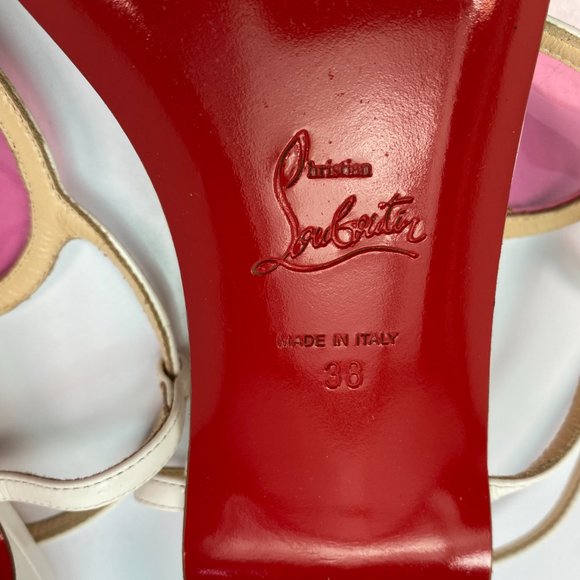 Christian Louboutin Cora Flat Heart Sandals 38 - Picture 6 of 6
